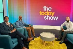 The Today Show in Islam Channel, two presenter and the family mediator Tawhid ar-Rahman. Discussing the issue of family mediation on the show.